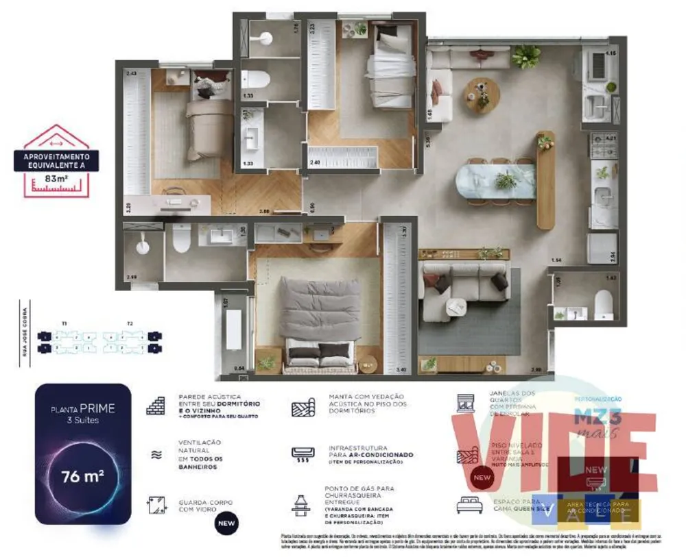 Apartamento, 3 quartos, 76 m² - Foto 12