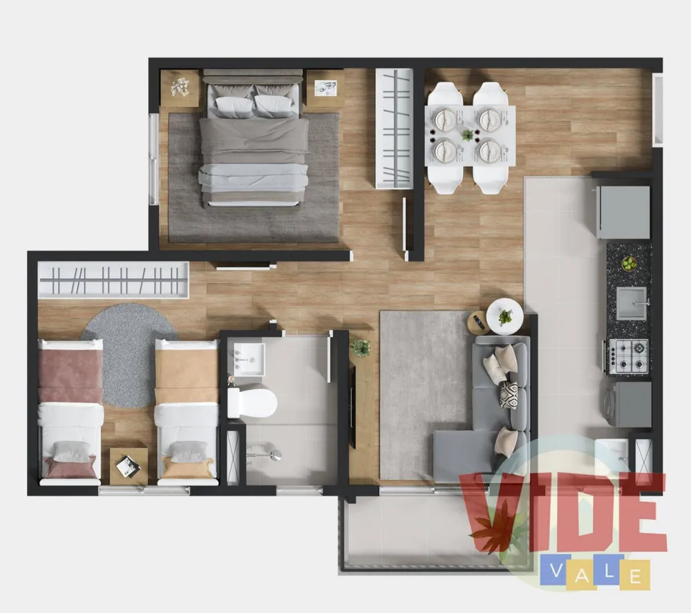 Apartamento, 2 quartos - Foto 8