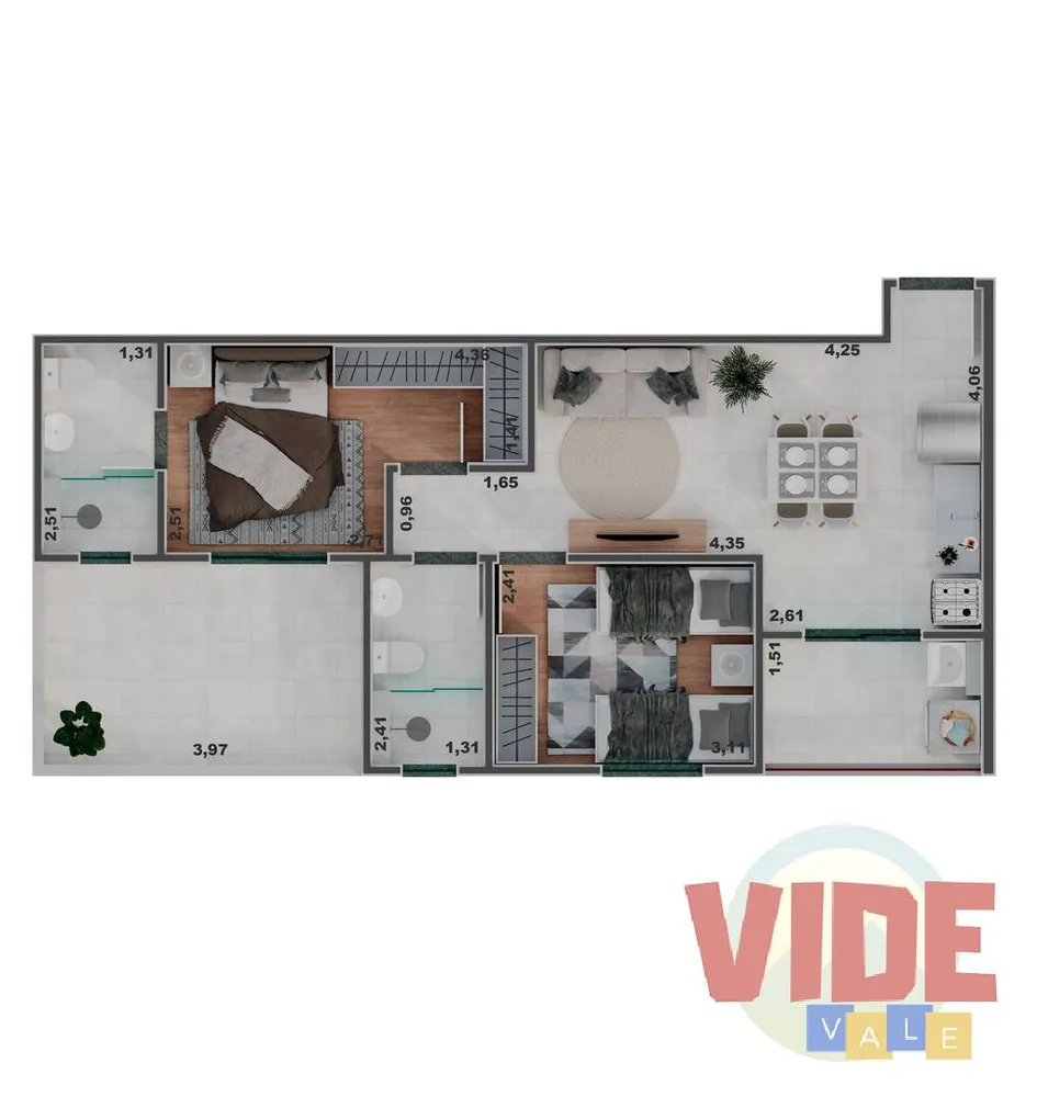 Apartamento, 3 quartos, 66 m² - Foto 9
