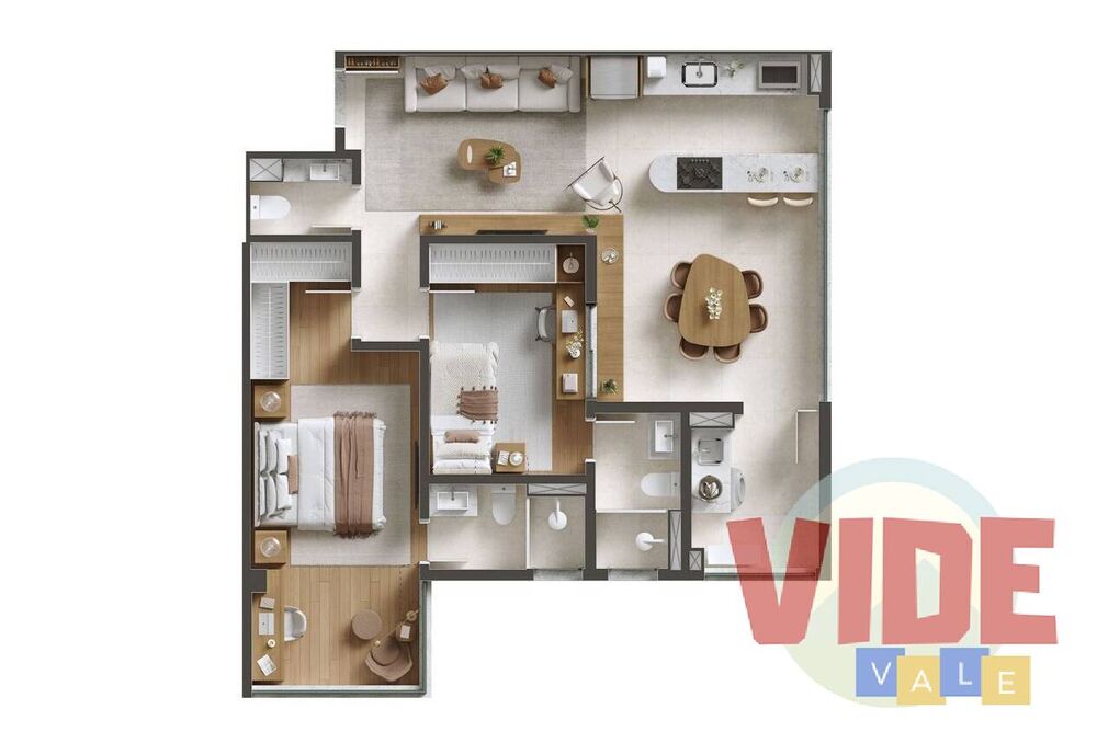 Apartamento, 2 quartos, 71 m² - Foto 1