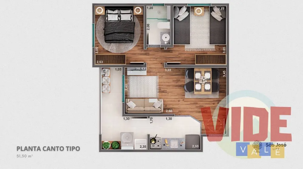 Apartamento, 2 quartos, 51 m² - Foto 5