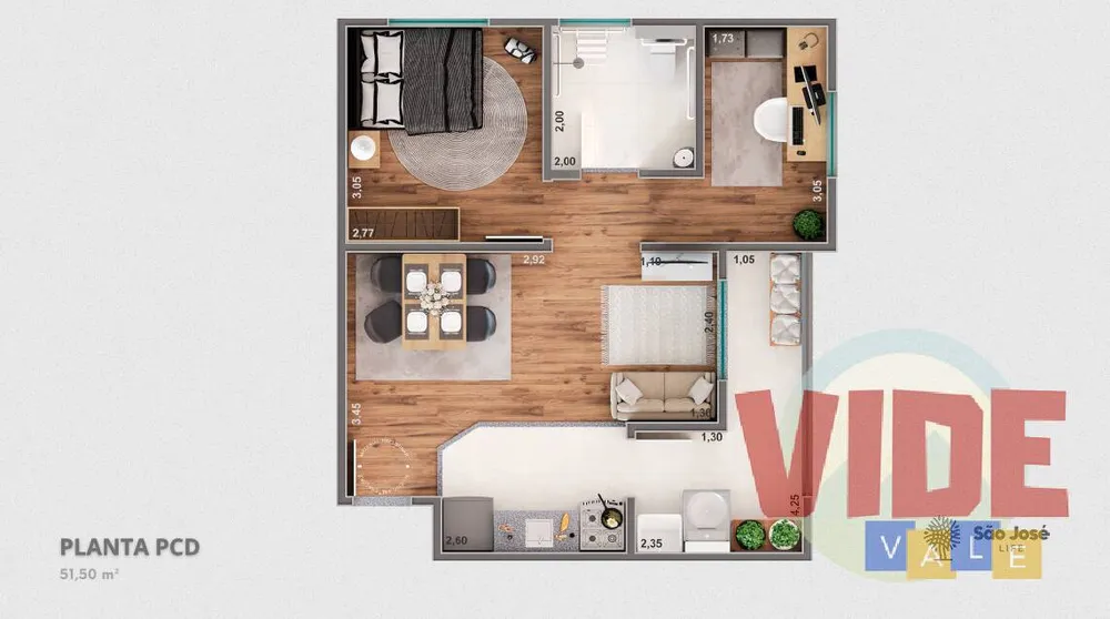 Apartamento, 2 quartos, 51 m² - Foto 7