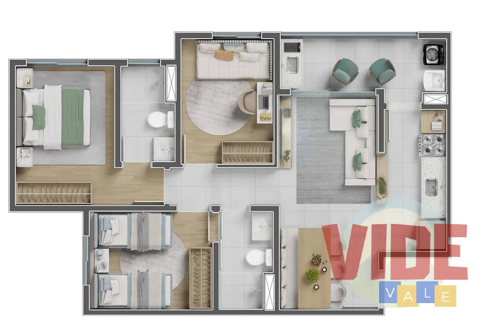 Apartamento, 3 quartos, 66 m² - Foto 12