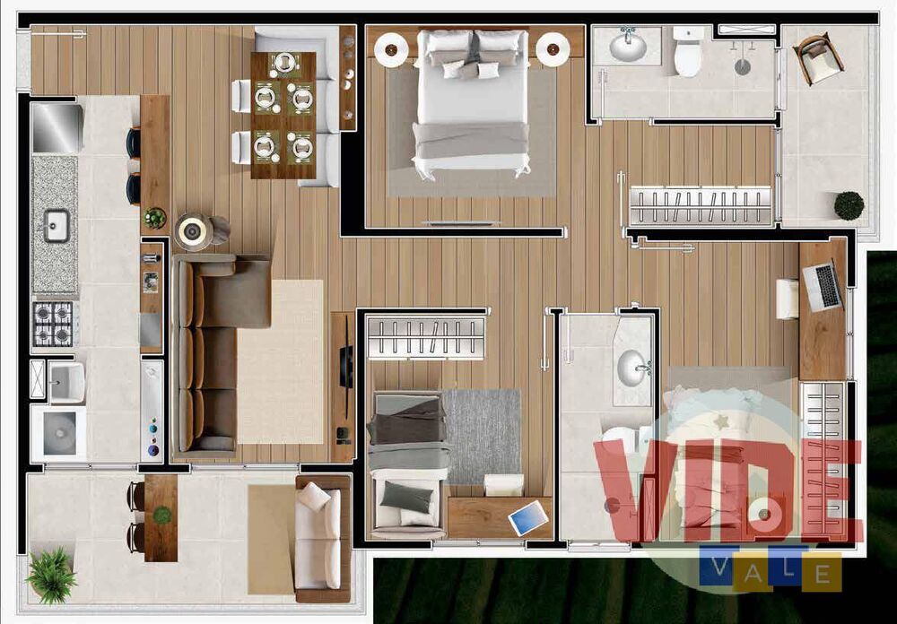 Apartamento, 3 quartos - Foto 2