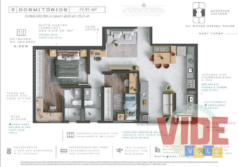 Apartamento, 2 quartos, 71 m² - Foto 6