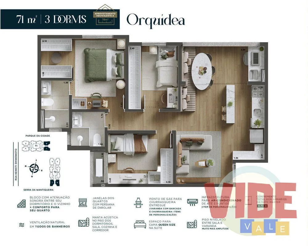 Apartamento, 2 quartos, 56 m² - Foto 6