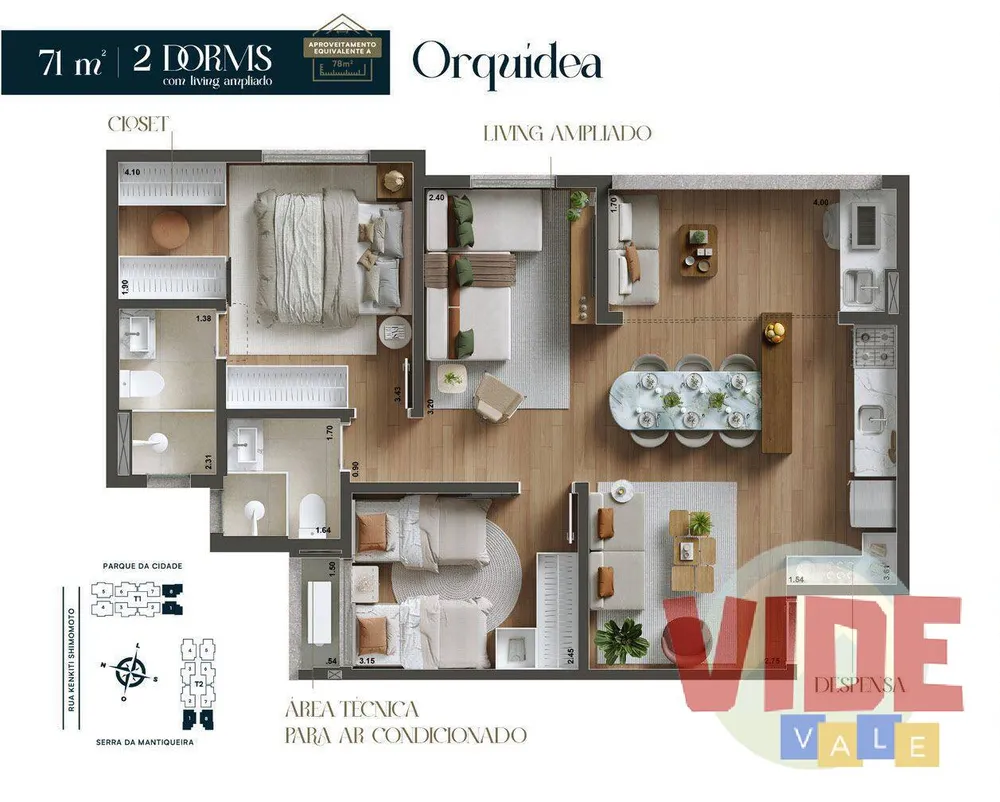 Apartamento, 2 quartos, 56 m² - Foto 8