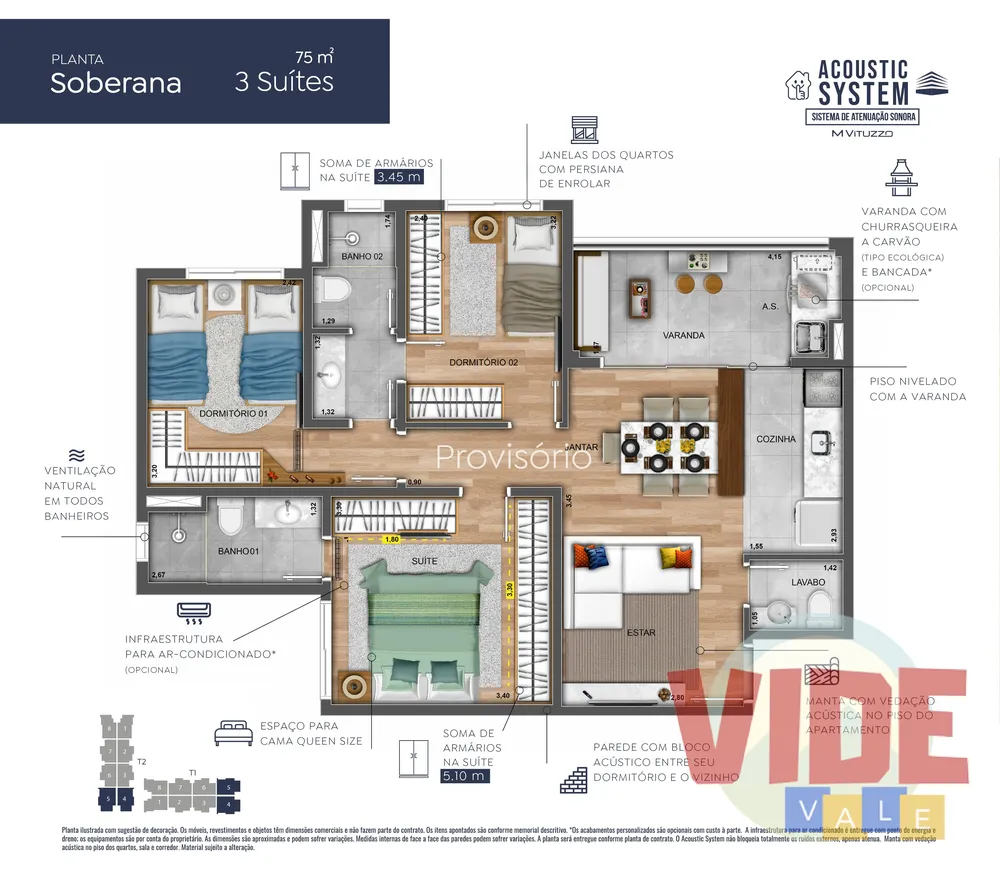 Apartamento, 3 quartos, 76 m² - Foto 4