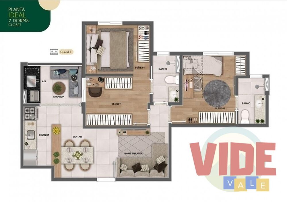 Apartamento, 3 quartos, 75 m² - Foto 4