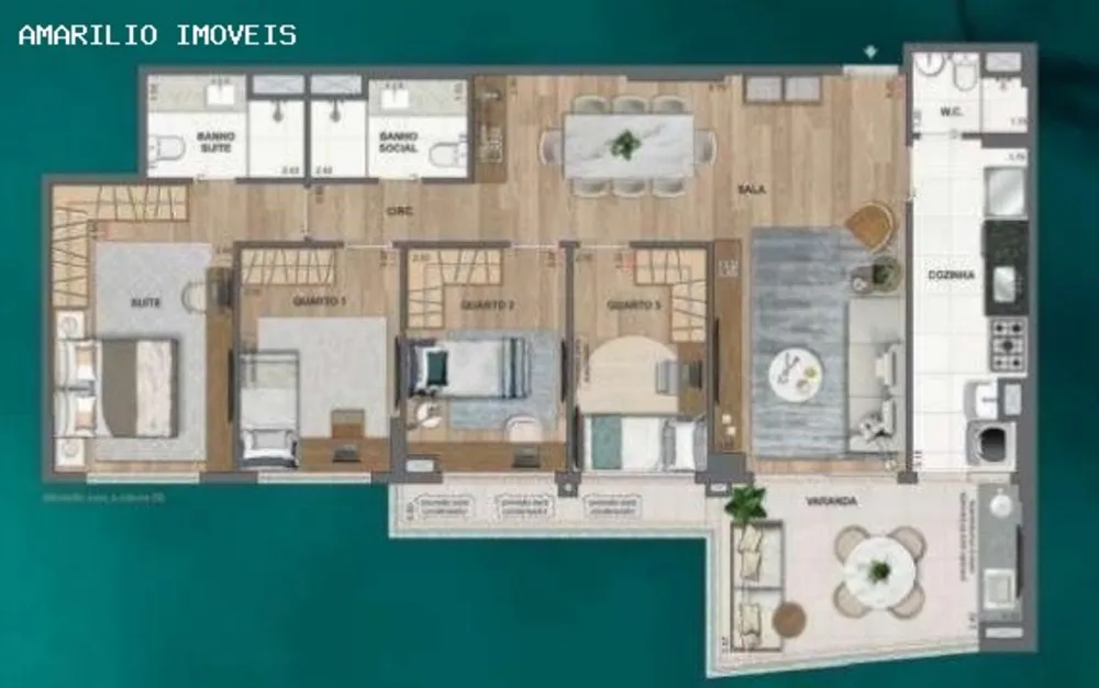 Apartamento, 4 quartos, 116 m² - Foto 6