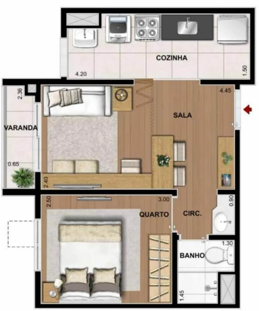 Apartamento, 2 quartos, 55 m² - Foto 15