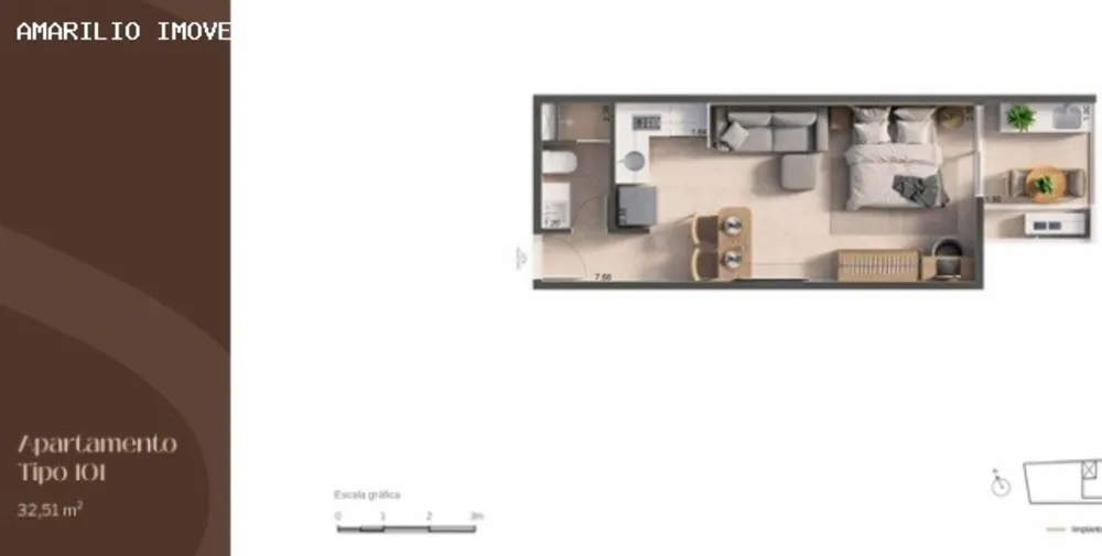 Apartamento, 1 quarto - Foto 14