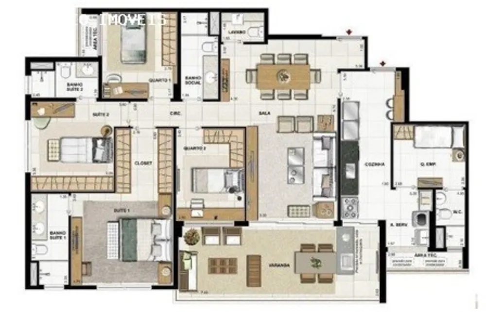 Apartamento, 4 quartos, 156 m² - Foto 35