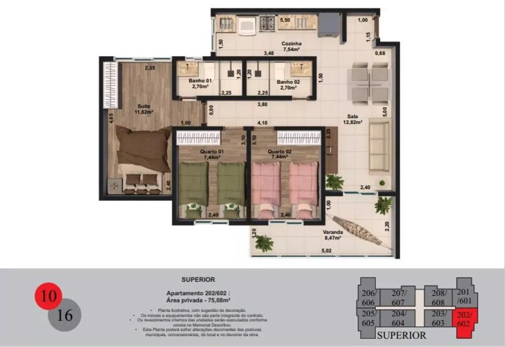 Apartamento, 2 quartos, 52 m² - Foto 15