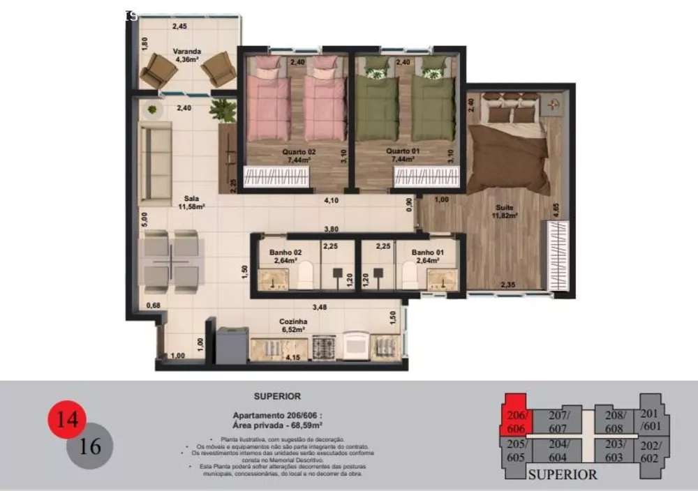 Apartamento, 2 quartos, 52 m² - Foto 18