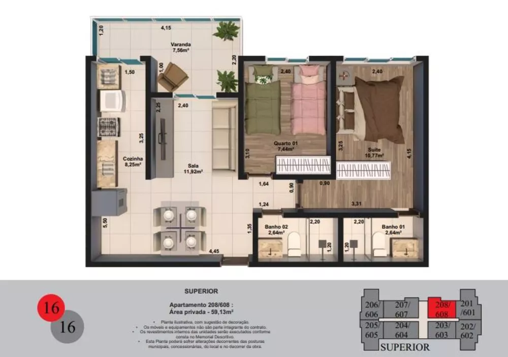 Apartamento, 2 quartos, 52 m² - Foto 20