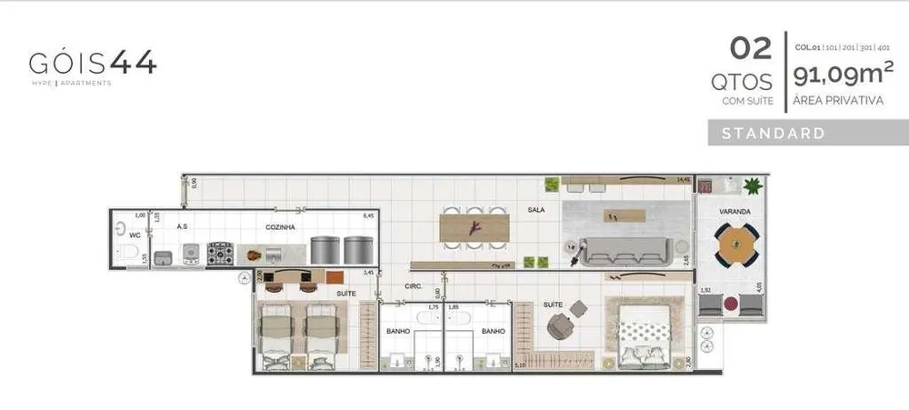 Apartamento, 2 quartos, 85 m² - Foto 5