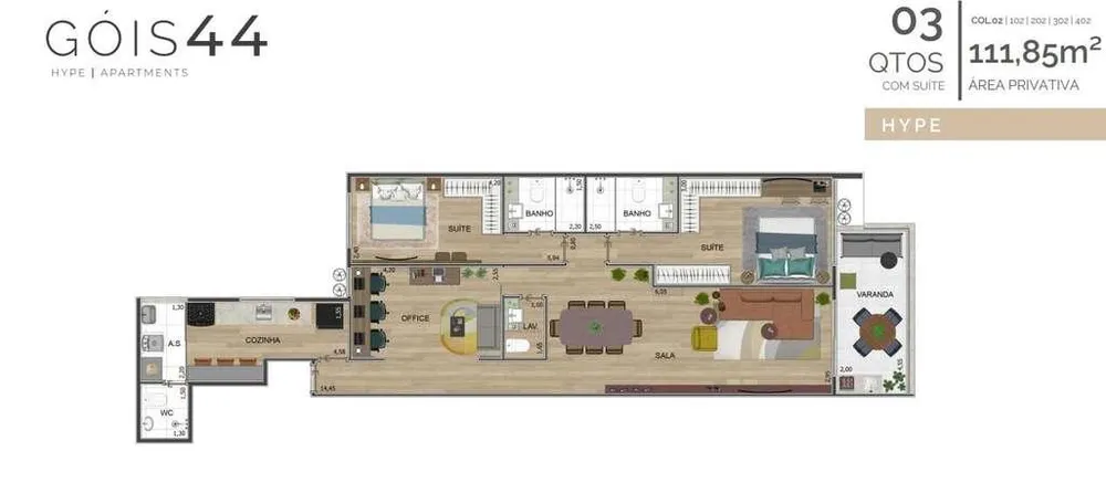 Apartamento, 2 quartos, 85 m² - Foto 22