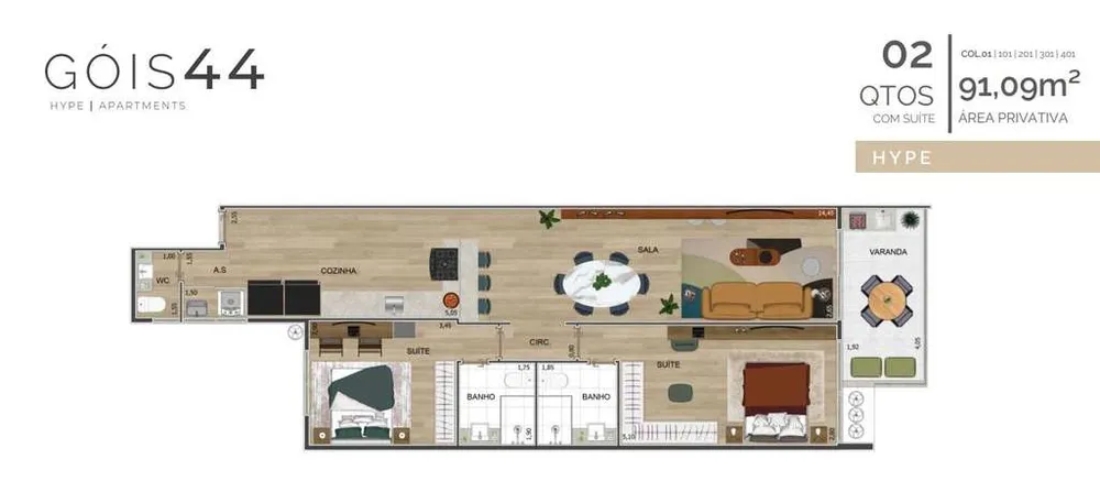 Apartamento, 2 quartos, 85 m² - Foto 11