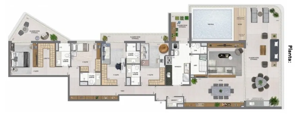 Cobertura, 4 quartos, 260 m² - Foto 11