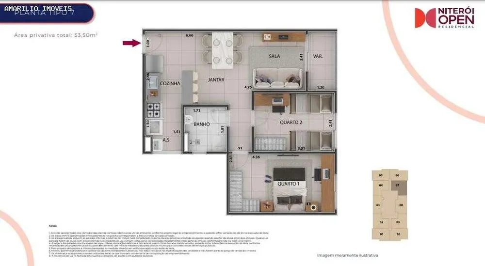 Apartamento, 2 quartos, 45 m² - Foto 2