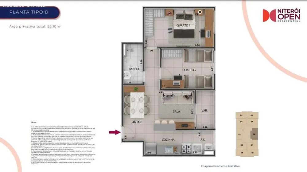 Apartamento, 2 quartos, 45 m² - Foto 15