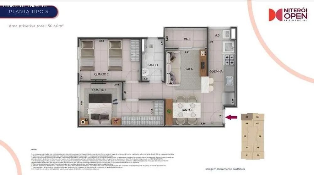 Apartamento, 2 quartos, 45 m² - Foto 12