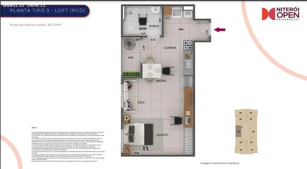 Apartamento, 2 quartos, 45 m² - Foto 23