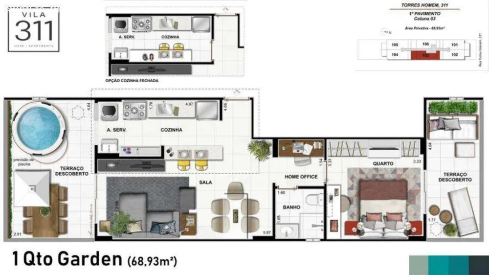 Apartamento, 2 quartos, 72 m² - Foto 8