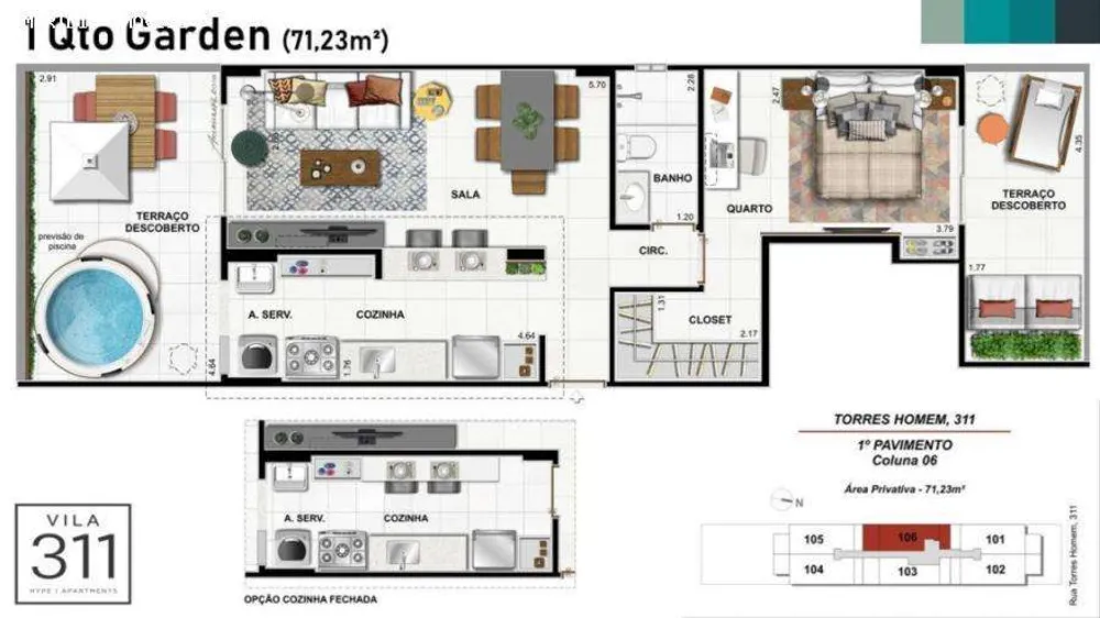 Apartamento, 2 quartos, 72 m² - Foto 9