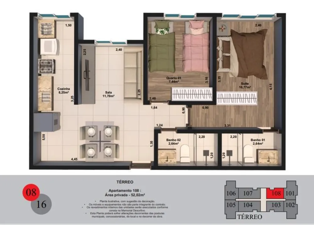 Apartamento, 2 quartos, 52 m² - Foto 25