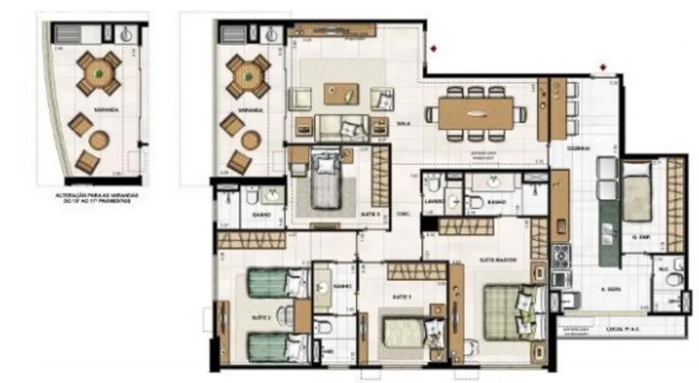 Apartamento, 3 quartos, 143 m² - Foto 11