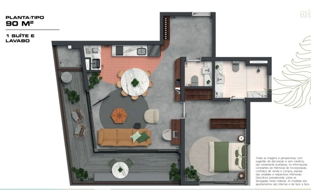 Apartamento, 2 quartos, 88 m² - Foto 2