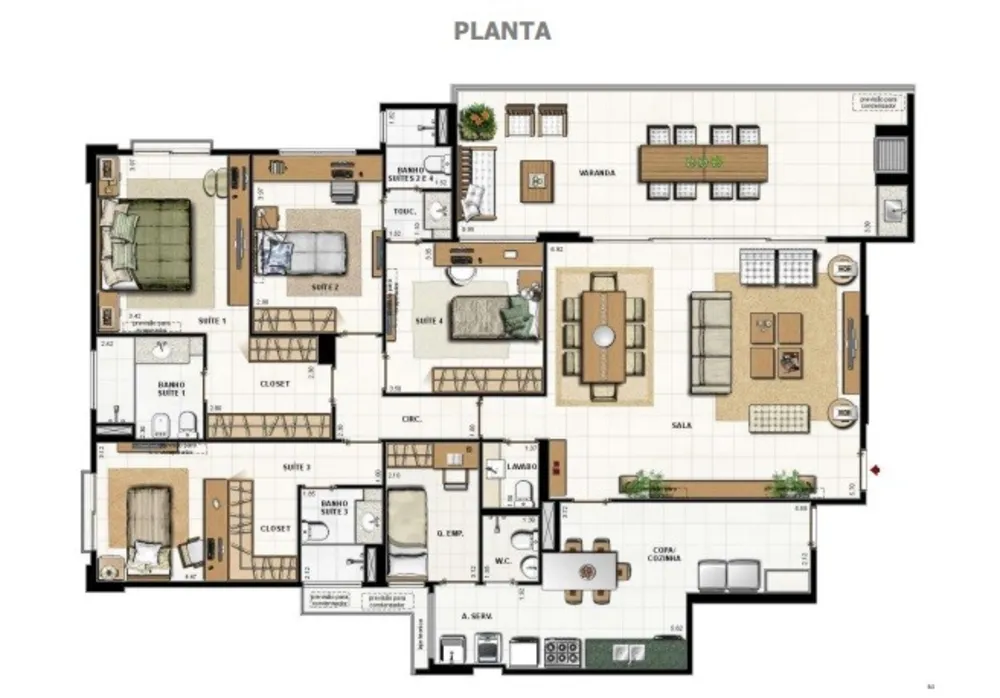 Apartamento, 3 quartos, 192 m² - Foto 26