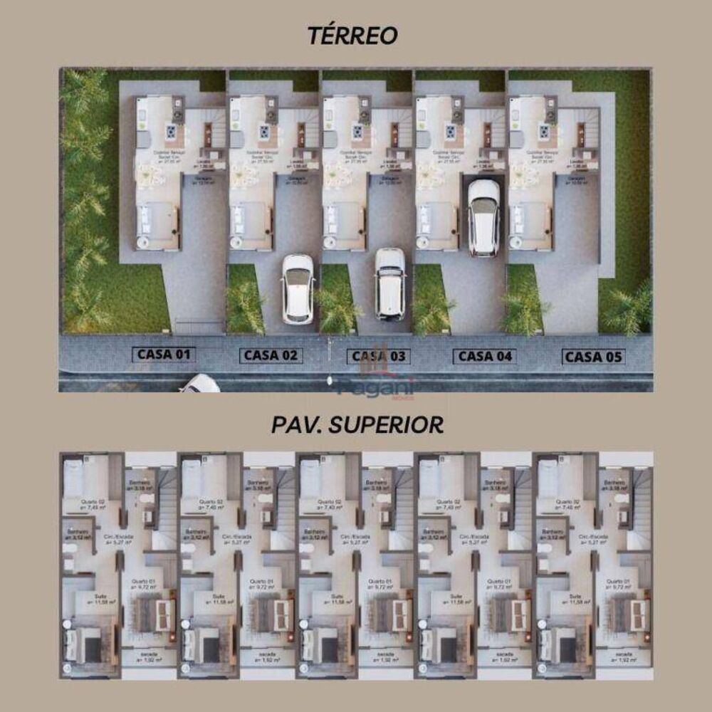 Sobrado, 3 quartos, 101 m² - Foto 2