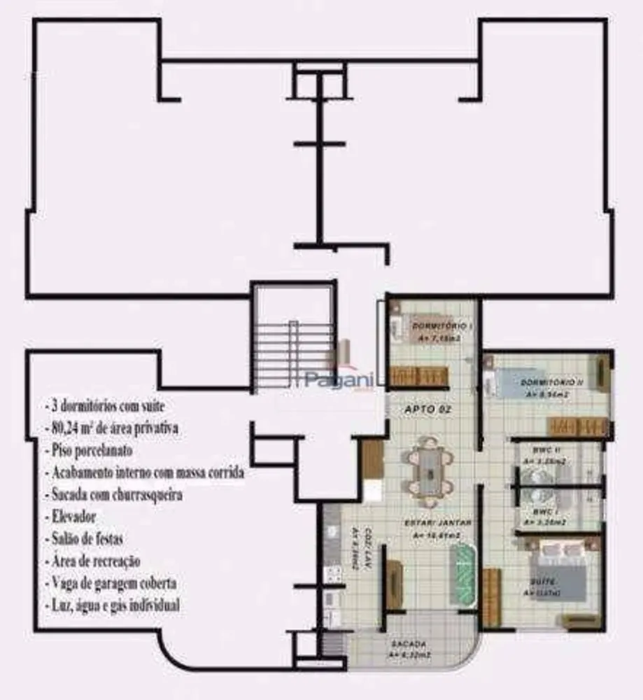 Apartamento, 3 quartos, 92 m² - Foto 8