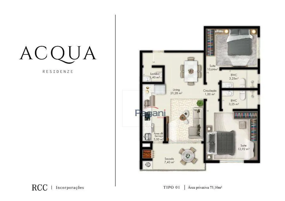 Apartamento, 2 quartos, 68 m² - Foto 4