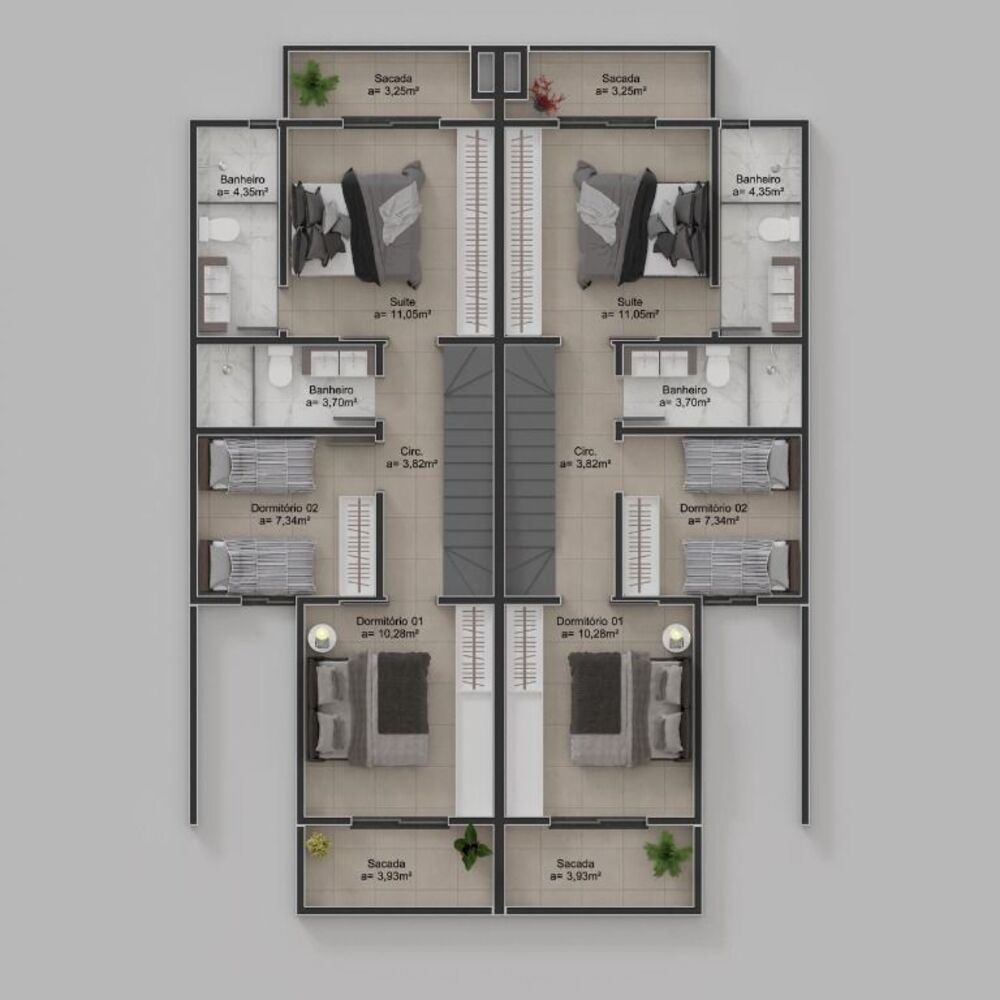Sobrado, 3 quartos, 124 m² - Foto 3