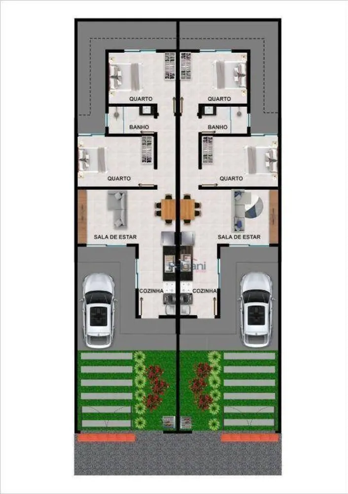 Casa, 2 quartos, 48 m² - Foto 7
