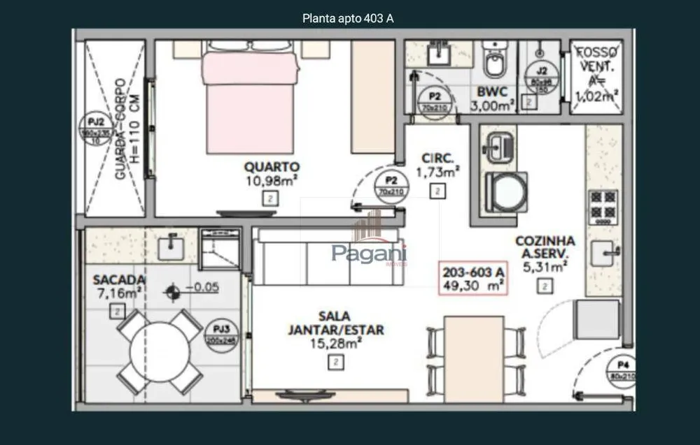 Apartamento, 3 quartos, 49 m² - Foto 11