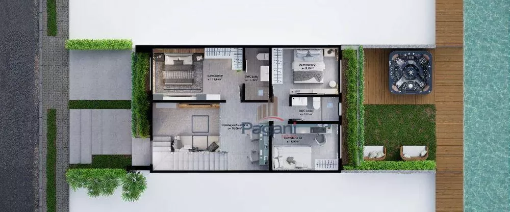 Casa de Condomínio, 3 quartos - Foto 2