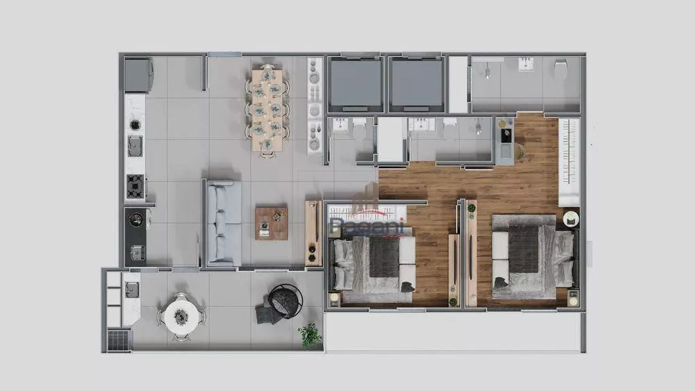 Apartamento, 2 quartos, 100 m² - Foto 9
