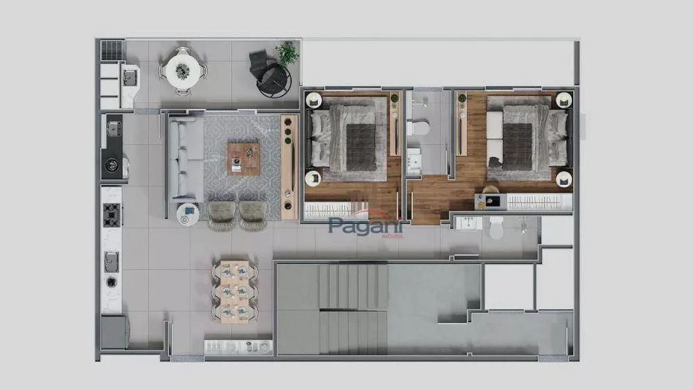 Apartamento, 2 quartos, 100 m² - Foto 1