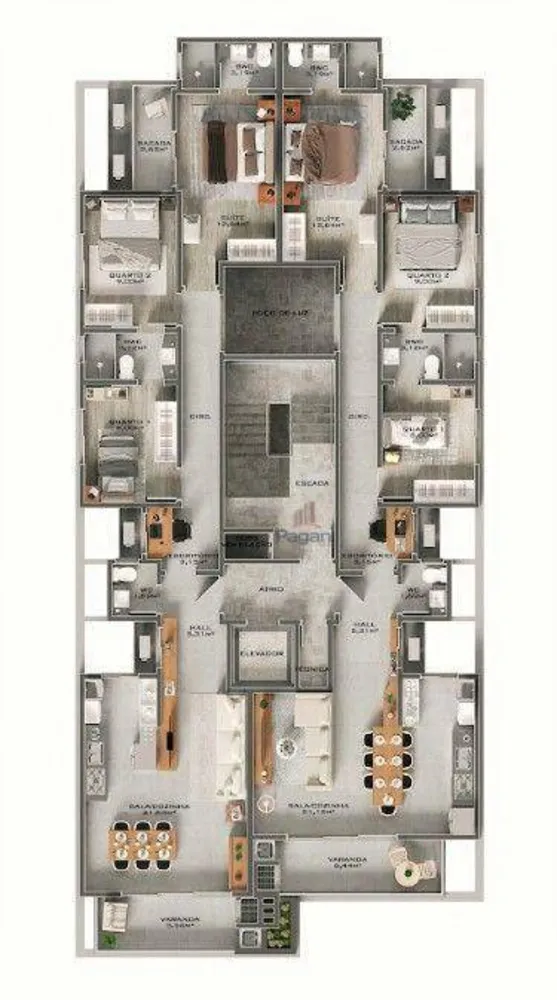 Apartamento, 3 quartos, 98 m² - Foto 1
