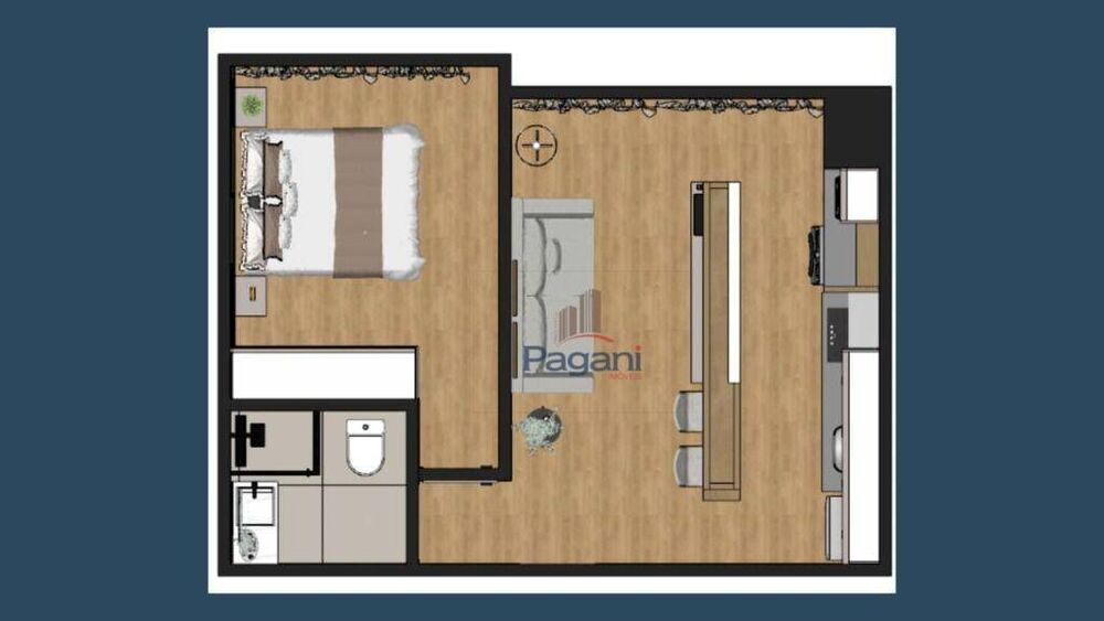 Apartamento, 1 quarto, 58 m² - Foto 2