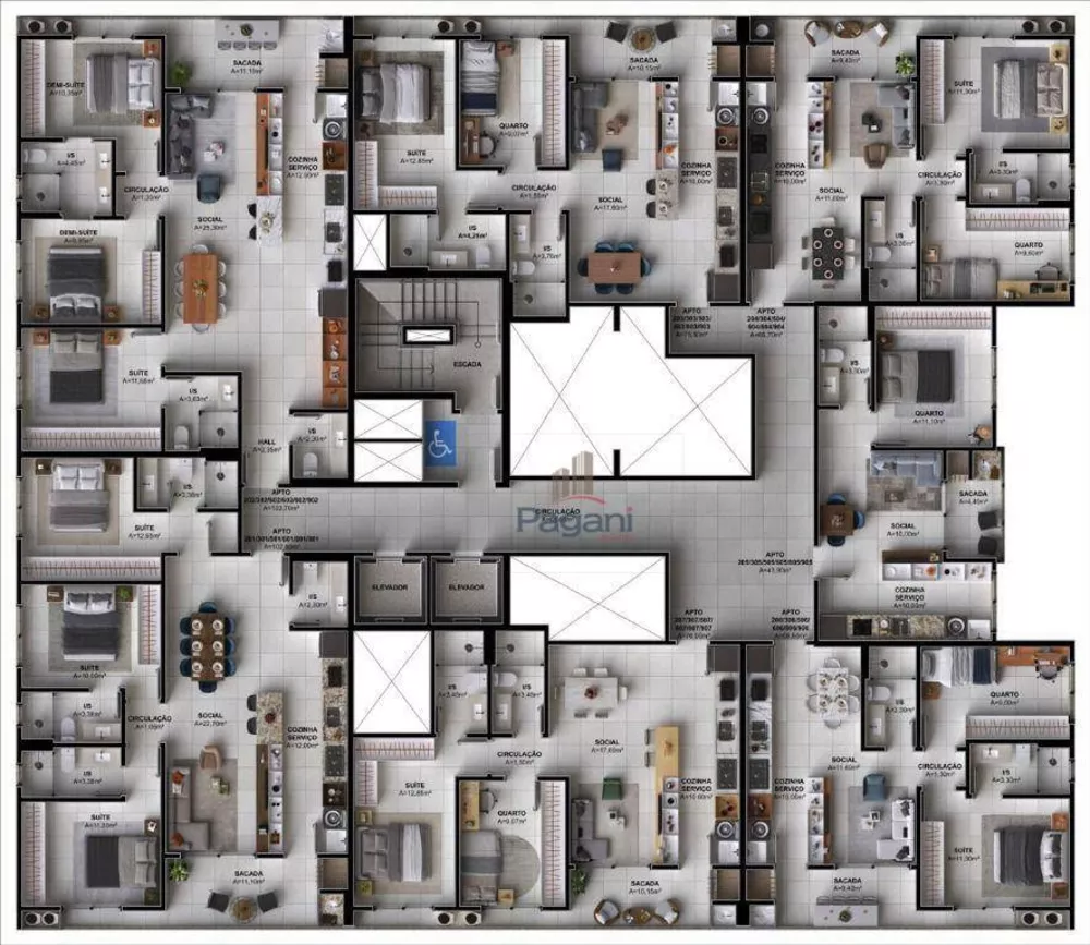 Apartamento, 3 quartos, 70 m² - Foto 7