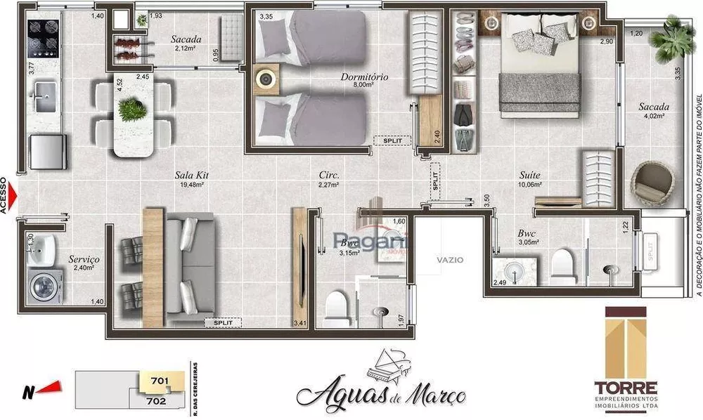 Apartamento, 2 quartos, 65 m² - Foto 1