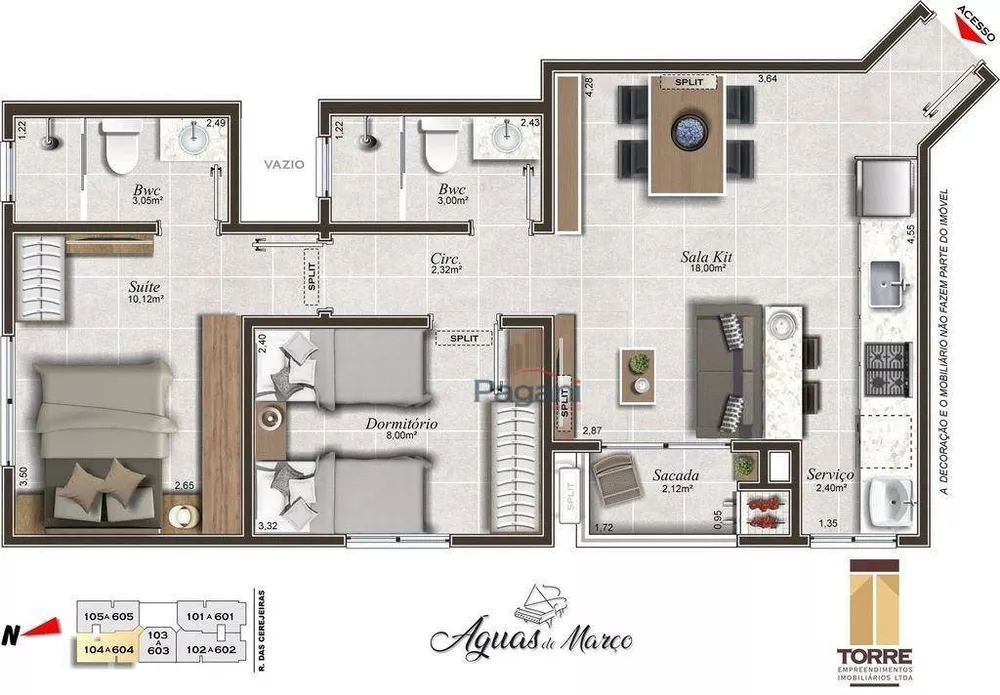 Apartamento, 2 quartos, 65 m² - Foto 9
