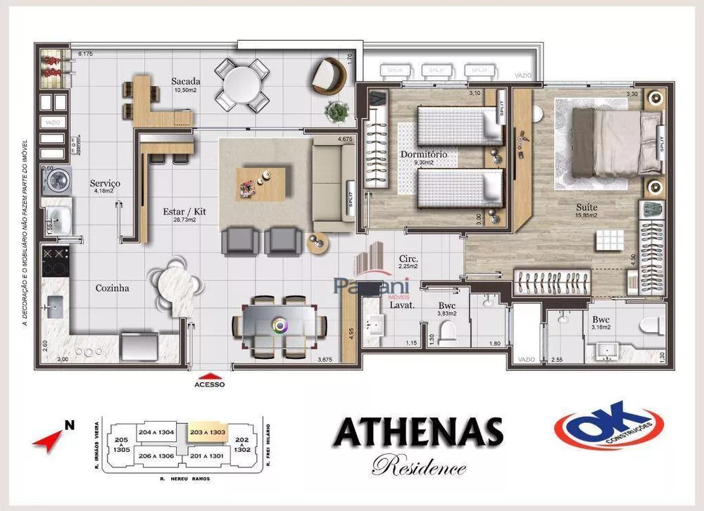 Apartamento, 2 quartos, 89 m² - Foto 1