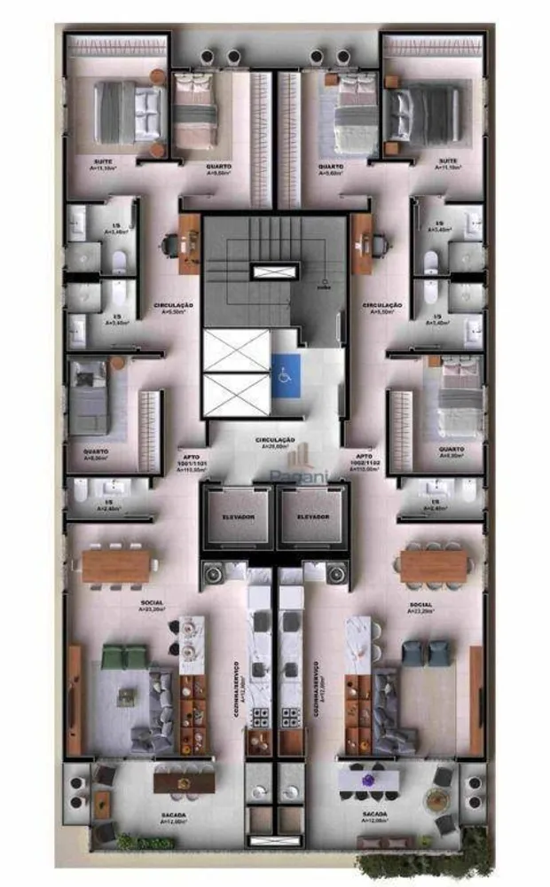 Apartamento, 1 quarto, 77 m² - Foto 4